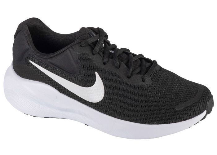 Chaussures de running - Nike - Revolution 7 - Noir - Maille respirante - Amorti élevé