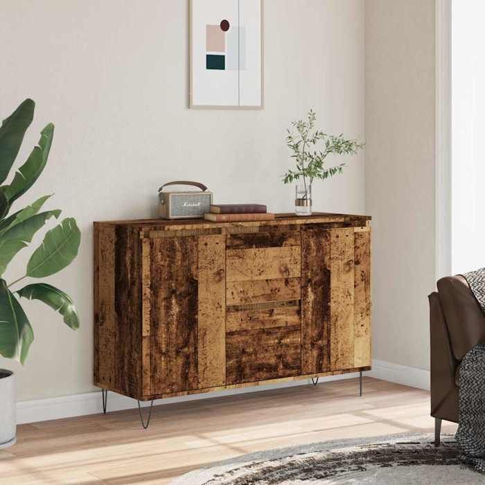 vidaXL Buffet vieux bois 1015x35x70 cm bois d’ingénierie 857266