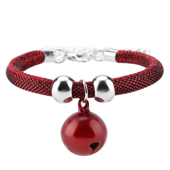 Meilleurs prix pour Collier pour chats - Non spécifié - Rouge - PU - Réglable - Avec clochette