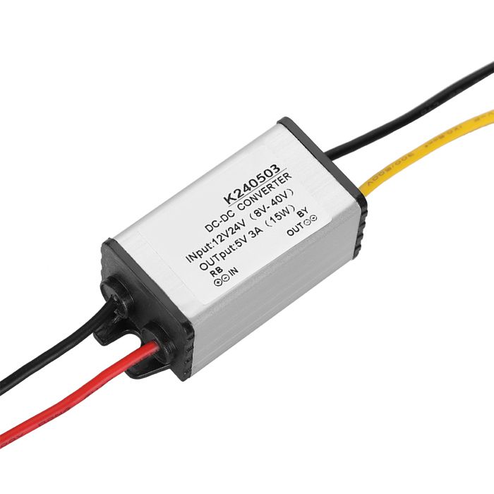 Convertisseur DC à DC 12V/24V à 5V 3A, Module D'alimentation Abaisseur — free download