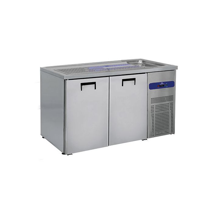 Bac Réception Acier Inox Plateau Égouttoir Bière Acier Inoxydable - Bac Récupération Gouttes Fût - Coussinet Caoutchouc Antidérapant Bac Réception Bar Acier Inox