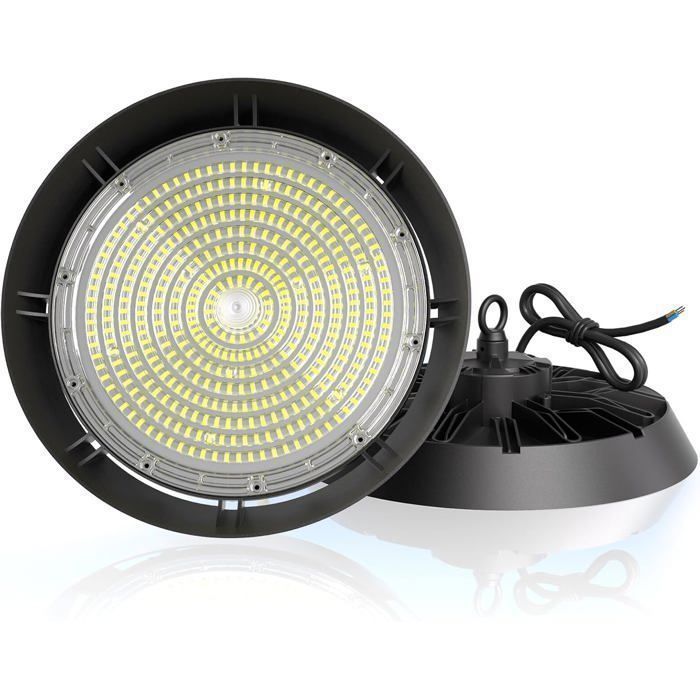 Éclairage intérieur LED 200 W 170 lm/w  5000 K Blanc froid lumière du jour  Projecteur industriel UFO IP65