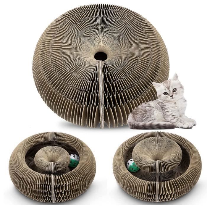 Meilleurs prix pour Griffoir chat - Magic Organ - Poteau à gratter pliable - Écologique - Avec clochette - Marron Multicolore ARBRE A CHAT