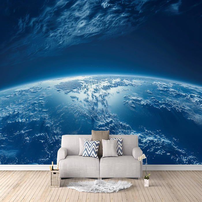 Papier Peint Planète 350x256cm Papier Peint Panoramique Effet 3D ...