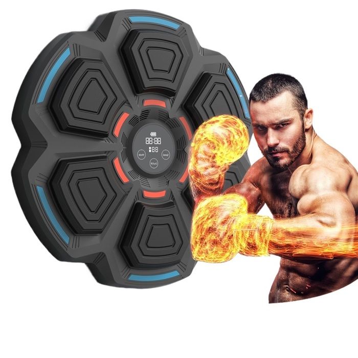 Macchina Da Boxe Musicale LED Anluomafuy | 3 Velocità + Bluetooth | Con Guanti E Ventose | Per Bambini E Adulti