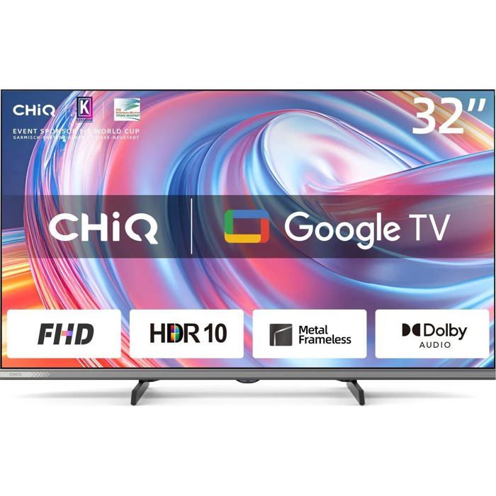 Télévision LED 32 - CHIQ - L32FM9V - FHD - Google TV - Noir