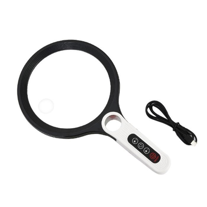 Loupe Avec Lumière 20x Bijouterie Pliante LED UV - Loupe Horlogerie Pour Diamants Bijoux Pièces Monnaie 21mm