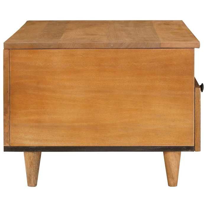 Black Month Table à café élégante - BURKE - Petit Table basse - avec tiroir Marron clair 80x54x40 cm - LL1141