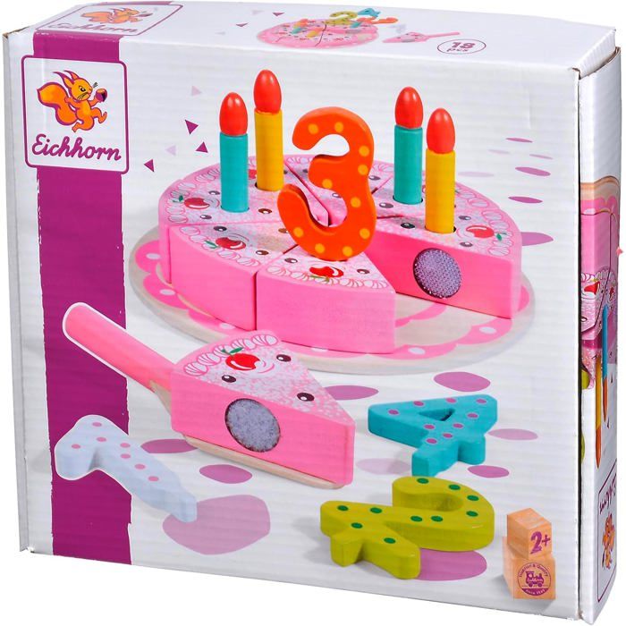 Gâteau d'anniversaire,Ensemble de Desserts,Jeu D'imitation,Jouet Fille