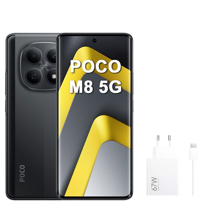 Smartphone XIAOMI POCO M8 5G 8 Go RAM ROM Avec Original Chargeur Xiaomi