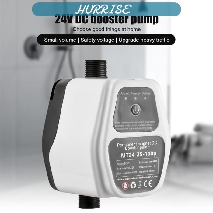 Sonew surpresseur de douche Pompe de surpression deau portable 24 V 100 Pa pour douche automatique jardin Prise UE 100P