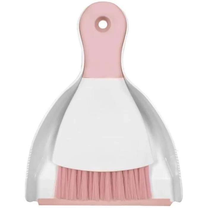 Mini Ensemble Pelle Et Balayette Outil De Nettoyage Compact Pour Table Cuisine Canapé Voiture Rose