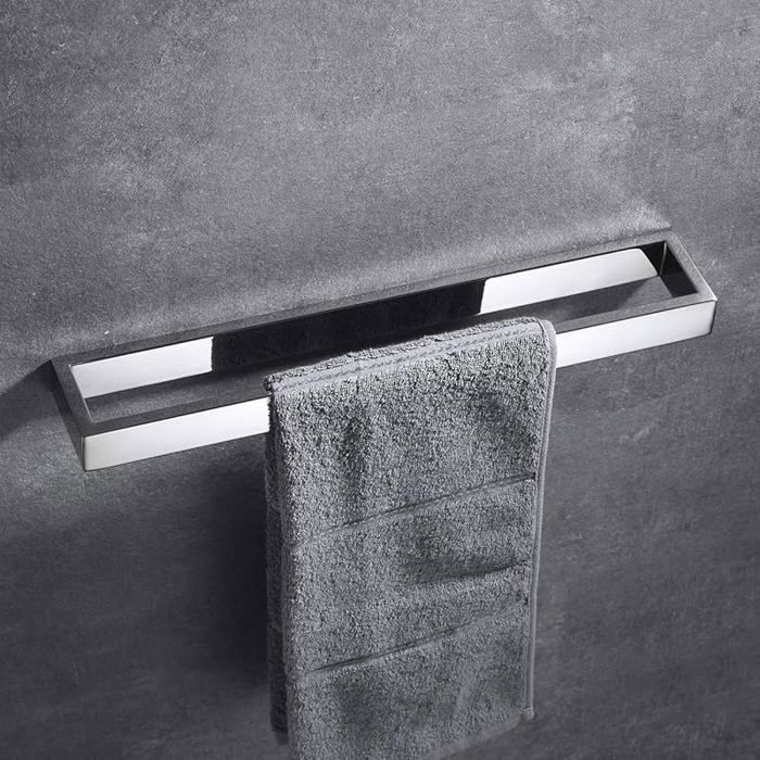 Celbon Barres Porte-Serviettes Mural Support De Serviettes en Acier Inoxydable pour Salle De Bain Ou Support à vis de 40 cm Chrome
