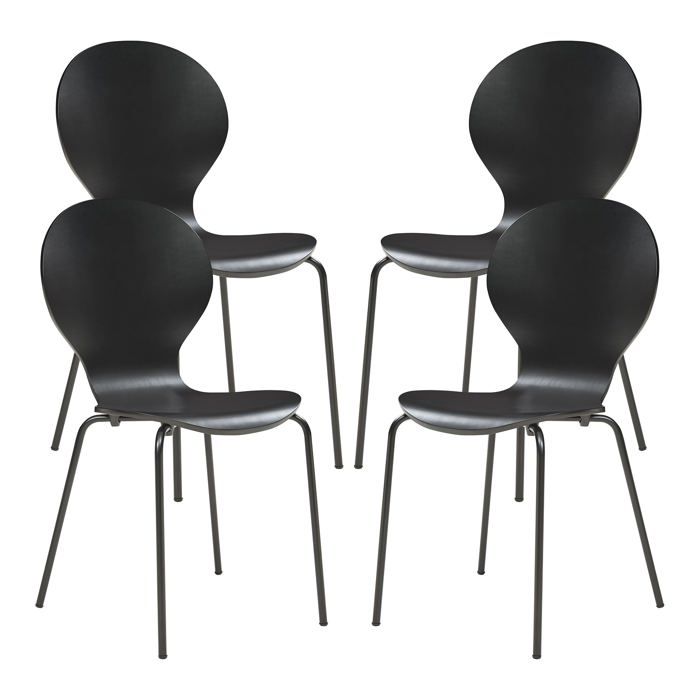 Lot de 4 chaises de salle à manger 85 x 48 x 50 cm moderne