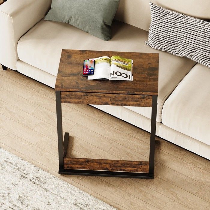 Table dappoint - MINIMAL - C - Pliable - Cadre métal - Plateau hydrofuge 60x37x71 cm Table dappoint - MINIMAL - C - Pliable - Cadre métal - Plateau hydrofuge 60x37x71 cm