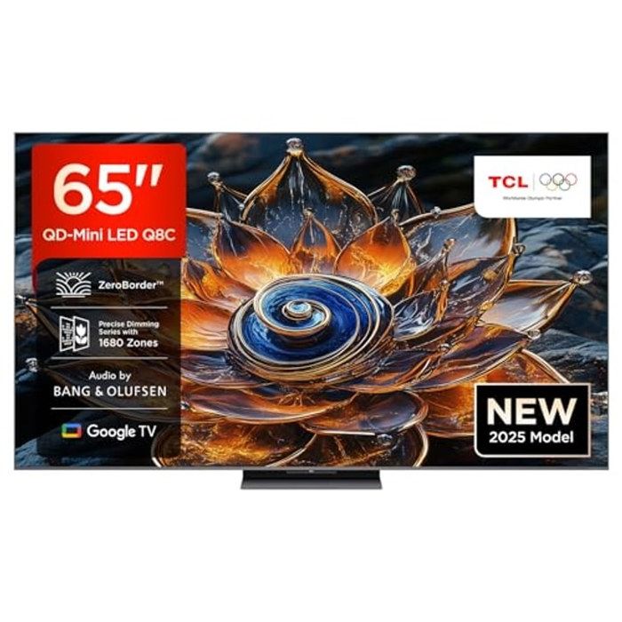 Téléviseur TCL 65Q8C 65 4K HDR Premium 4500 QD Mini LED Google TV Smart TV