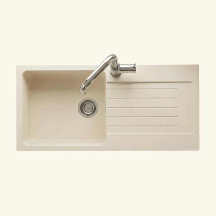 Évier granit beige Luisina DOLCE 1 grand bac 1 égouttoir 500x1000 Évier granit beige Luisina DOLCE 1 grand bac 1 égouttoir 500x1000