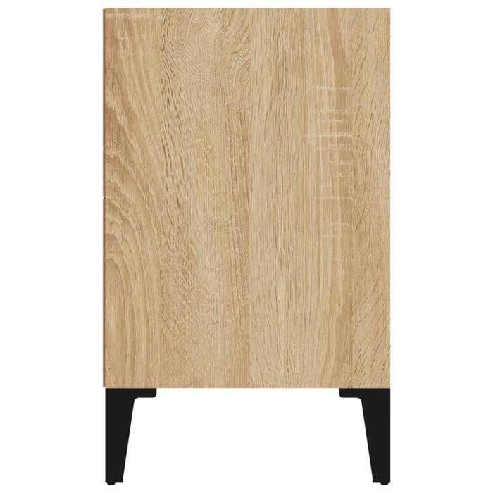 Table de chevet avec pieds en métal Chêne sonoma 40x30x50 cm_2 ans garantie_36396