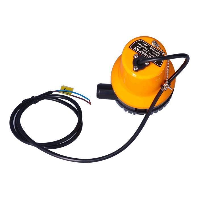 Pompe De Cale à Détection D'Eau Profil Bas 360° - 1100 GPH Pour Bateaux Et Camping-Cars