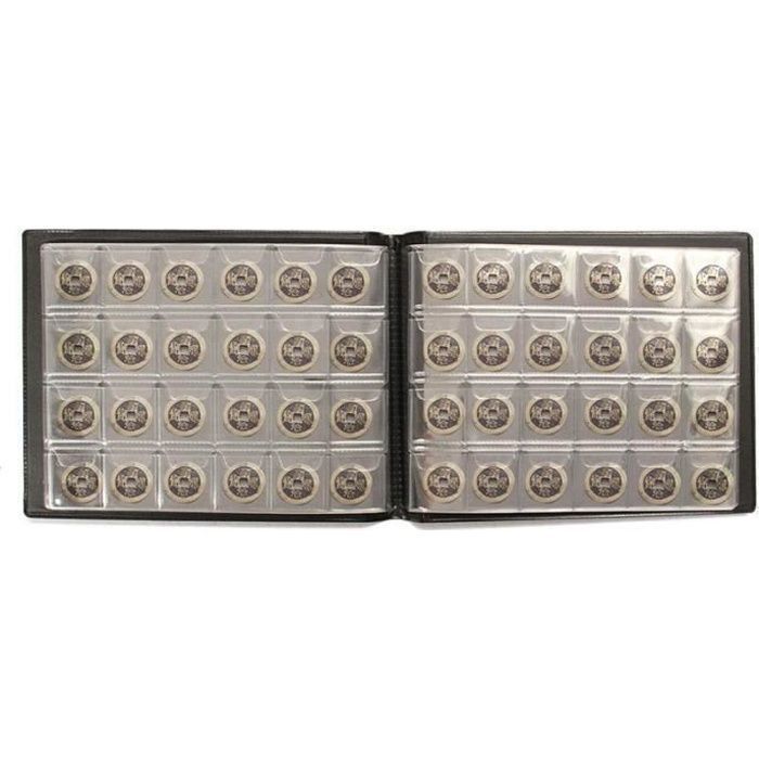 1 PCS 10 Pages 120 Poches Titulaires de la Coin Collecte Album Stockage Penny Coins Poches Album Livre Collecte Argent Penny Poches Album Livre Manches Pour Collectionneurs de Monnaie Noir Pièce Exclu 