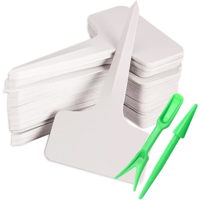 Lot De 100 étiquettes De Jardin En Plastique Imperméable - Réutilisables, Résistantes Aux UV - Pour Semis, Serres