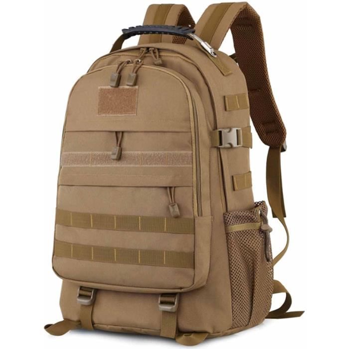 Sac à Dos Tactique Militaire 45L - Étanche Randonnée Camping Trekking - Homme Femme - 28x28x48cm