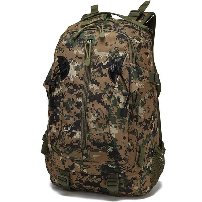 Sac à Dos Tactique Molle M05 – Camouflage Finlande, Daypack Combat, Organisation NATO