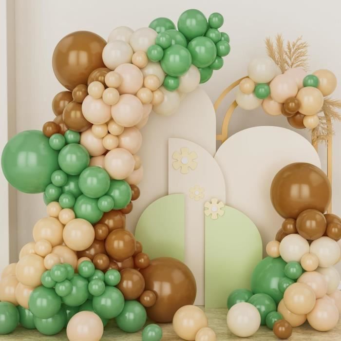 Kit Arche de Ballons Vert Sauge & Nude