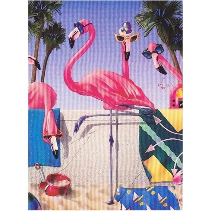 DCIDBEI 50x40CM Rond Diamond Painting Strass Complet Oiseau, DIY