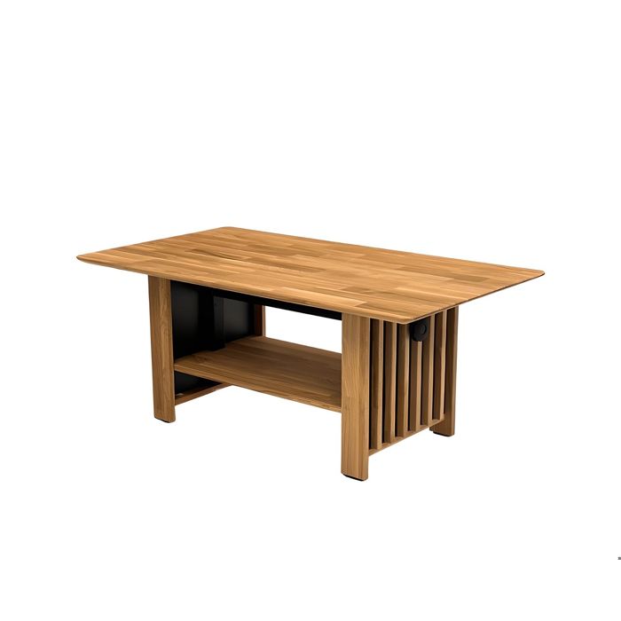 Table basse relevable bois massif de chêne 110 cm - ELIA