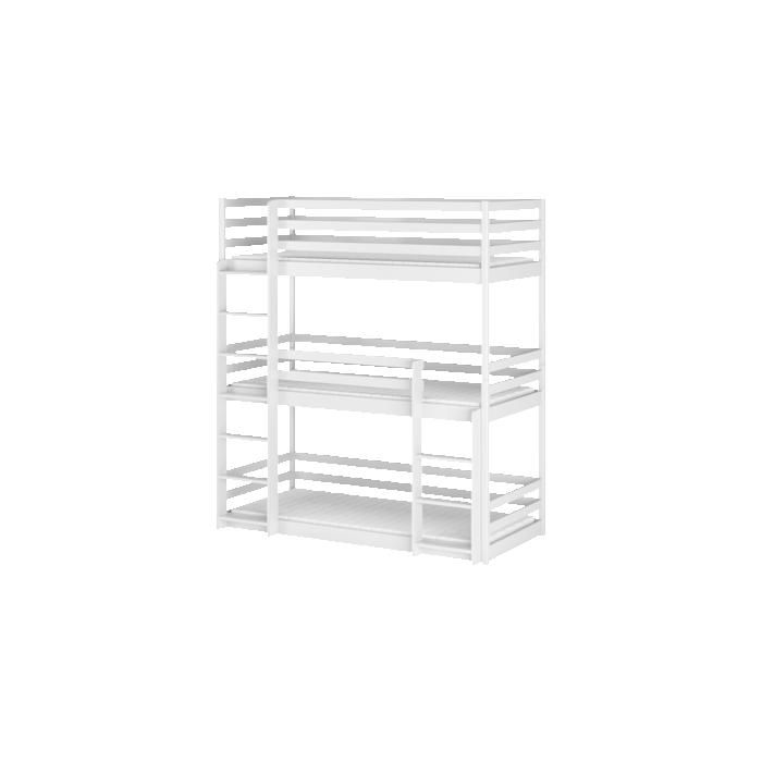 LIT SUPERPOSE 3 PLACES TOD 90x200 cm - Bois massif LIT SUPERPOSE 3 PLACES TOD 90x200 cm - Bois massif