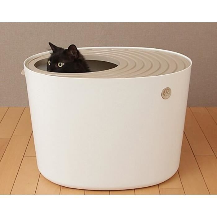 Version Gris 310x340x440 Mm Bac A Sable Chat Chaton Litiere Interieur Semi Ferme De Toilette Literie Formation Amovible Lit Cdiscount Animalerie