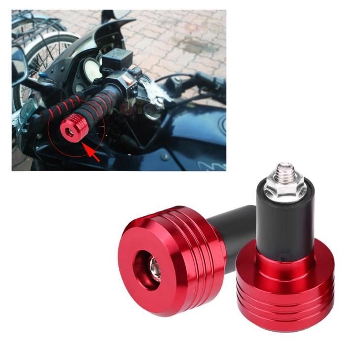 Paire De Poignées De Guidon En Silicone Universelles - Pour Guidons 22mm (7/8") - Noir - Antidérapant - 6