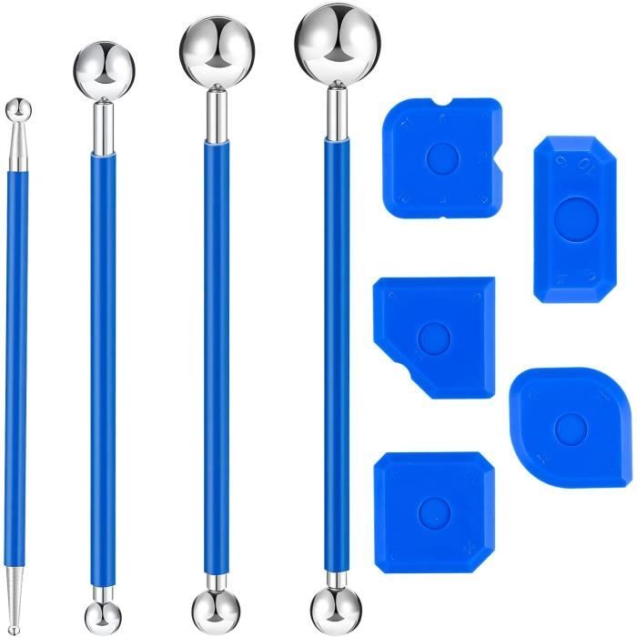 Grattoir à Colle YOSOO - Outils De Calfeutrage Pour Joints De Portes Et Fenêtres - Blanc