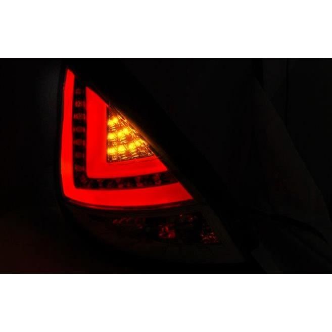 Paire de feux arriere Ford Fiesta MK7 08-12 LED BAR chrome