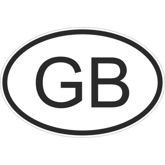 Autocollant sticker pays voiture UK angleterre