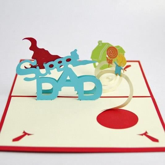 Carte De Super Papa 3d Carte Kirigami Cartes De Vœux Faites A La Main Cadeau Pour Hommes Livrais Modele 1 Pcs Kuyqkpb Achat Vente Faire Part Invitation Carte