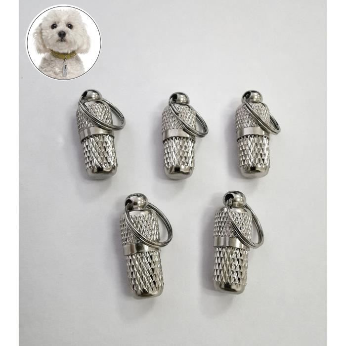 Comparer les prix de 5pcs chat chien anti perte nom d'animal de compagnie pendentif étiquette d'identification