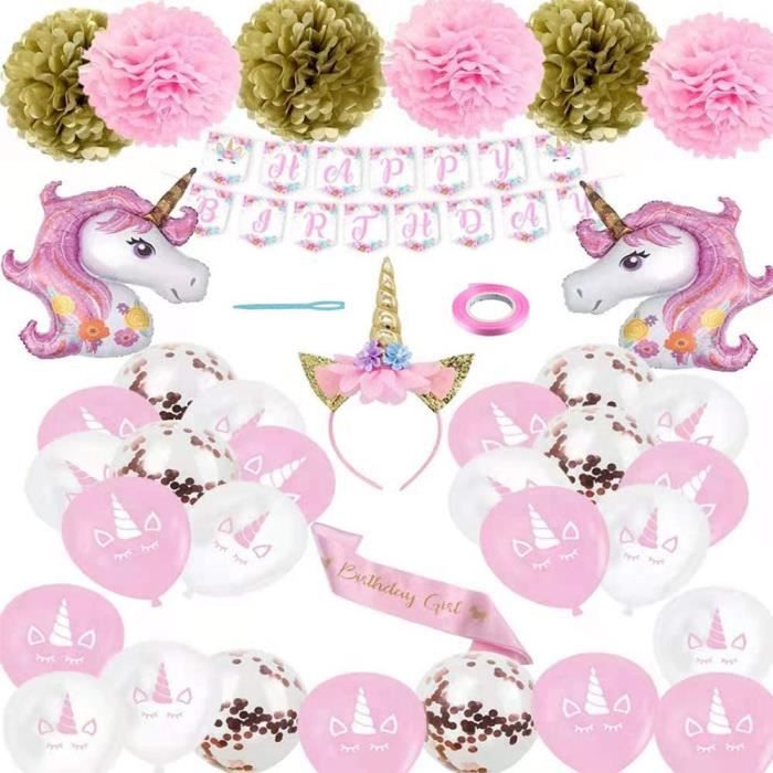 Deco Licorne Anniversaire Licorne Ballon Aluminium Licorne Ballon Anniversaire Anniversaire Licorne Decoration Licorne Anniversaire Cdiscount Maison