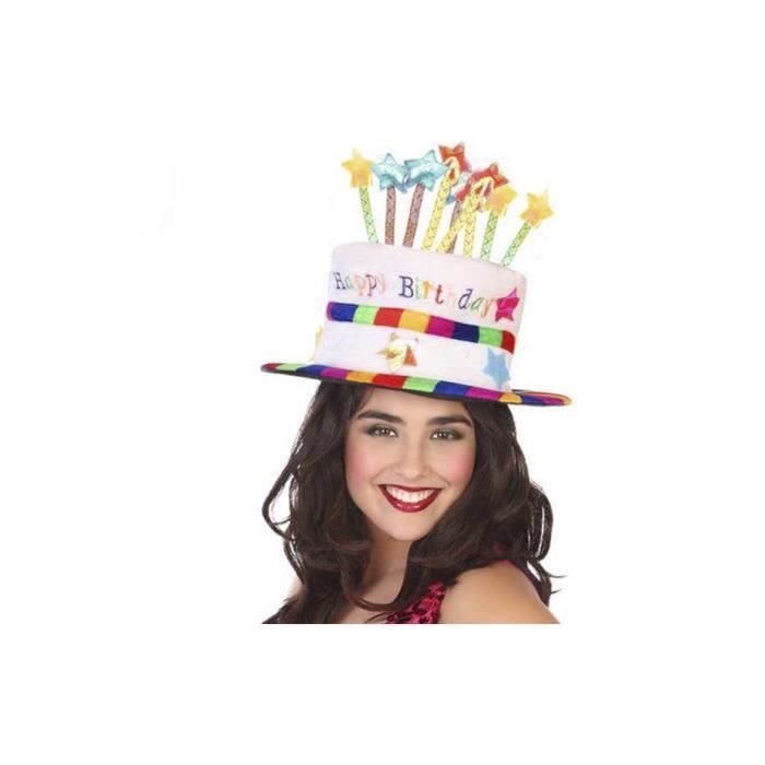 Chapeau danniversaire - BigBuy Party - Multicouleur - 59 cm - Décoration de fête - Mixte