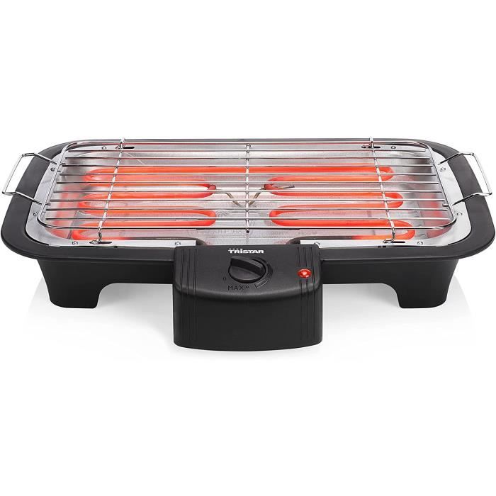 Gril électrique Extra Large 1800W | Plancha Antiadhésive 84x24cm | 4 Réglages Thermostat | Pour 8-10 Personnes
