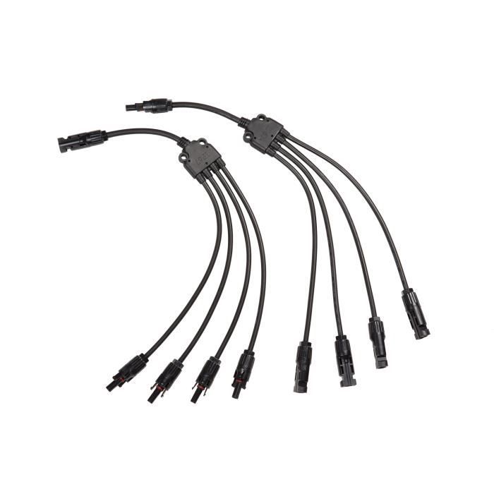 Connecteur Solaire En Y PowMr - Pour Branchement Parallèle De Panneaux PV, Avec Fusible