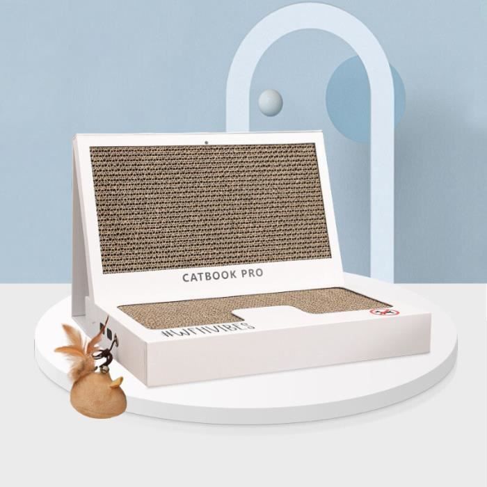 Griffoir Jouet Pour Chat Pliable - Carton Alvéolé Avec Clochette Et Bille | Transformable En Tunnel Ou Tour
