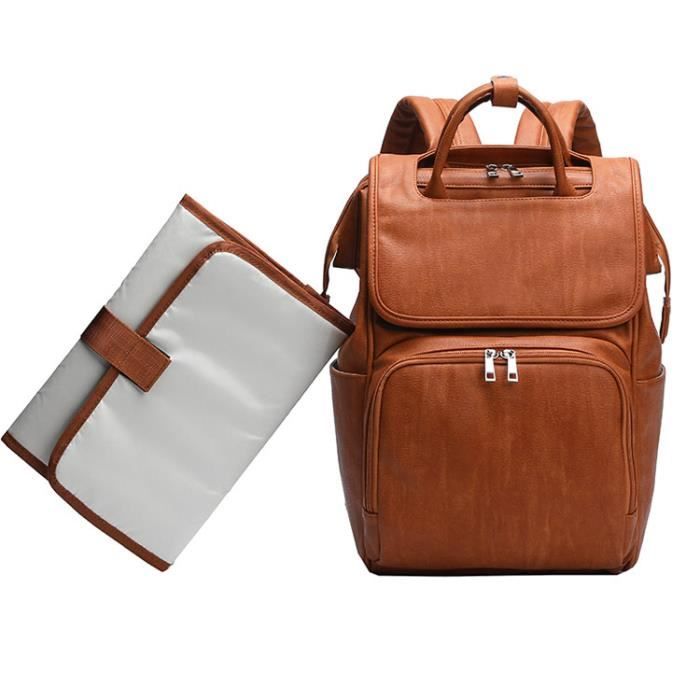 Sac a hotsell langer cuir marron