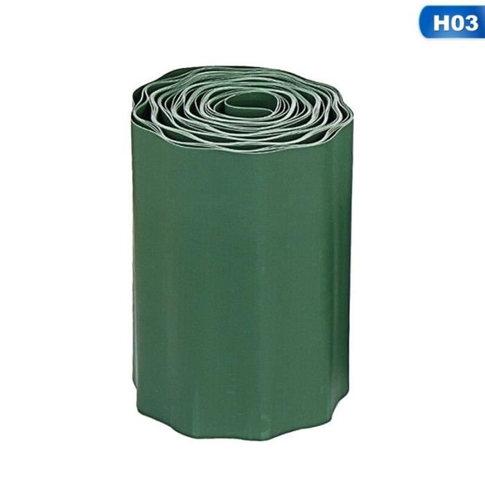 10 Bordures De Jardin En Plastique Blanc - 40 Cm Chaque, Total 4 M, Hauteur 15 Cm, Flexibles