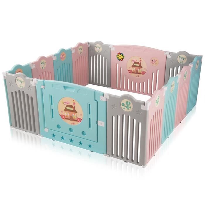 Baby Vivo Parc Bebe En Plastique 14 Elements Safari Cdiscount Puericulture Eveil Bebe