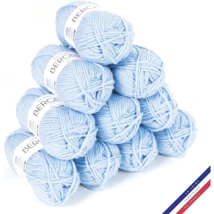 10 pelotes de laine - Menhir - 100% acrylique - Bergère de France - Barisienne 7 - Beaux-Arts et Loisirs créatifs