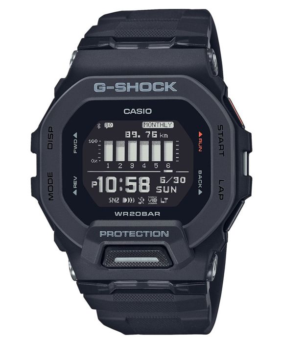 CASIO G-Shock GBD-200-1ER Montre - Résistante aux chocs - Multifonctions