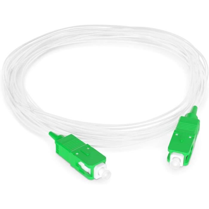 Câble à fibre optique pour routeur - Tuyau monomode FTTH - 9-125 OS2 SC ...