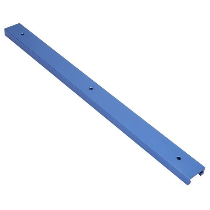 Gabarit à Onglet Réglable En Alliage D'aluminium 300-600mm - Rail En T Pour Défonceuse, Travail Du Bois Précis - Bleu